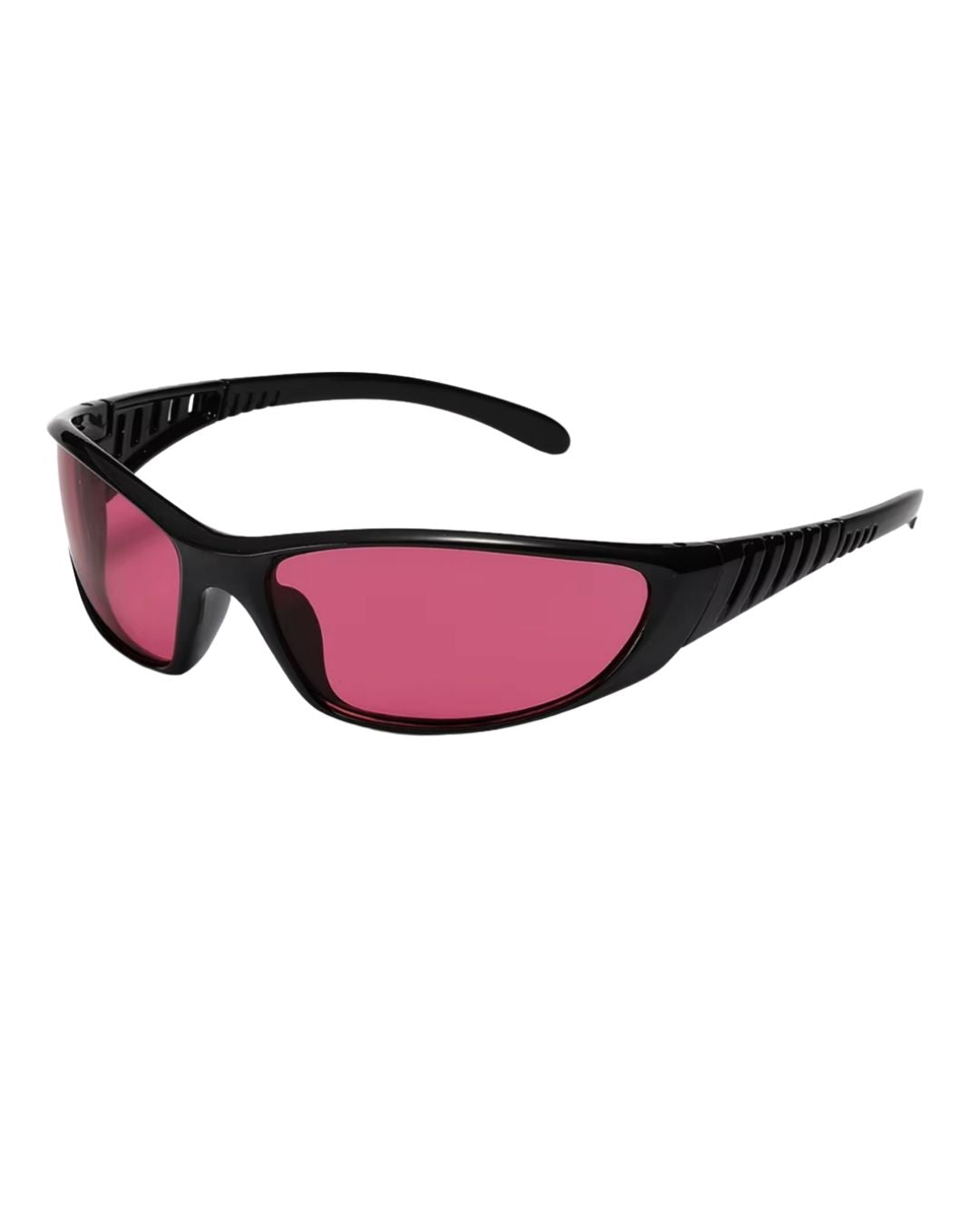 Lunette de vitesse techno - Galapala G001⎜FRAGMENT - monture noire - verres magenta - vue de profil