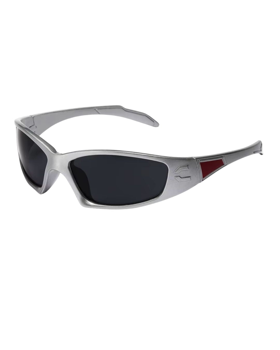 Lunette de vitesse techno - Galapala G002⎜HORIZON - monture argentée - verres noirs - vue de profil