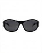 Lunette de vitesse Y2K - Galapala G003⎜PRISM - monture noire - verres noirs - vue de face