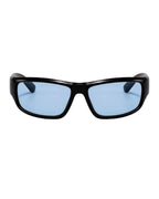 Lunettes originales Y2K - Galapala G005⎜FORGE - monture noire - verres bleus - vue de face
