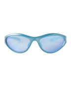 Lunette de vitesse - Galapala G009⎜FASEN - monture bleue - verres bleus - vue de face