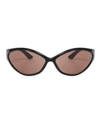 Lunette de vitesse techno - Galapala G010⎜STATIK - monture noire - verres ambrés - vue de face
