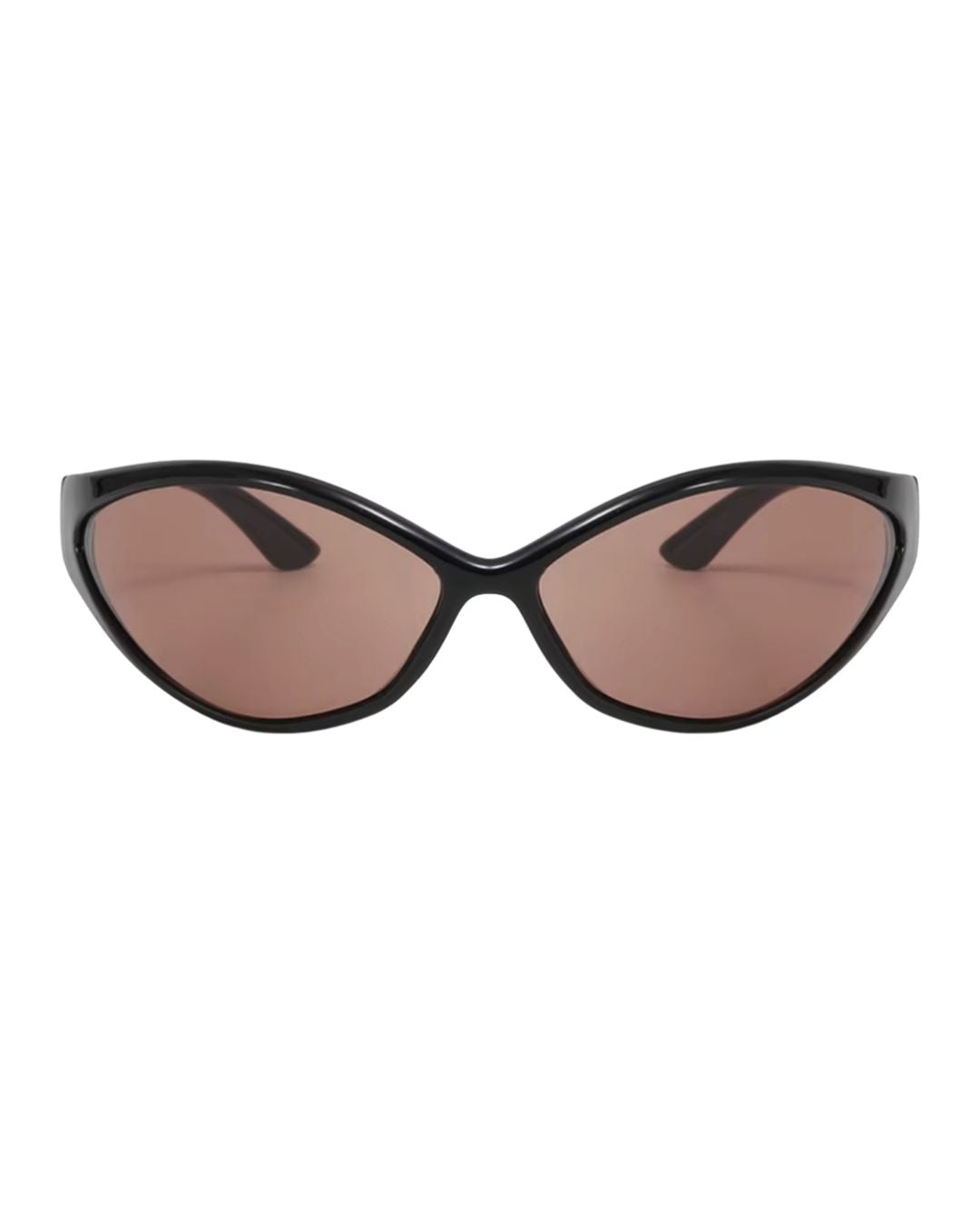 Lunette de vitesse techno - Galapala G010⎜STATIK - monture noire - verres ambrés - vue de face