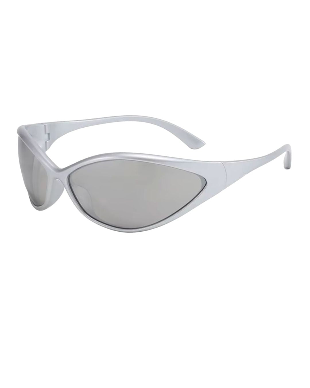 Lunette de vitesse techno - Galapala G010⎜STATIK - monture argentée - verres argentés - vue de profil