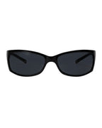 Lunette de vitesse Y2K - Galapala G011⎜ORION - monture noire - verres noirs - vue de face