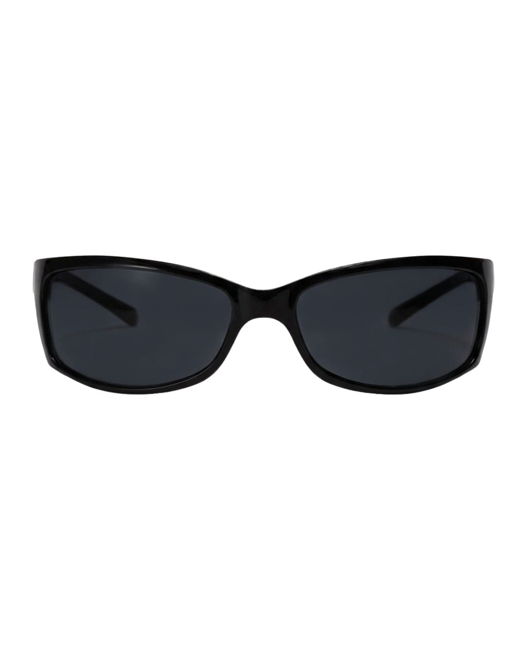 Lunette de vitesse Y2K - Galapala G011⎜ORION - monture noire - verres noirs - vue de face