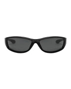 Lunette de vitesse Y2K - Galapala G013⎜PROTO - monture noire - verres noirs - vue de face
