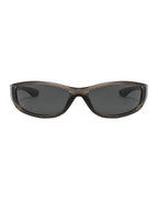Lunette de vitesse Y2K - Galapala G013⎜PROTO - monture grise - verres noirs - vue de face