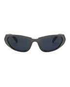 Lunettes originales Y2K - Galapala G016⎜CYPHER - monture bronze - verres noirs - vue de face