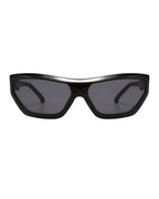 Lunette noir originale - Galapala G017⎜SKIM - monture noire - verres noirs - vue de face