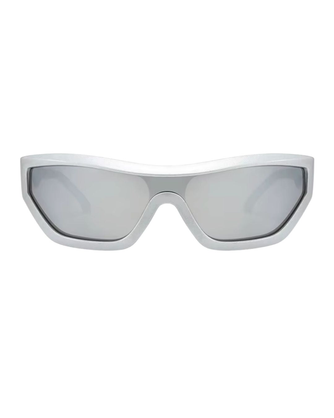 Lunette originale - Galapala G017⎜SKIM - monture argentée - verres argentés - vue de face