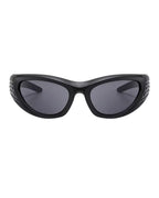 Lunette de vitesse noire - Galapala G018⎜GALEO - monture noire - verres noirs - vue de face