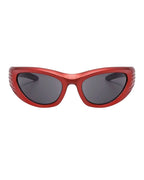 Lunette de vitesse - Galapala G018⎜GALEO - monture rouge - verres noirs - vue de face