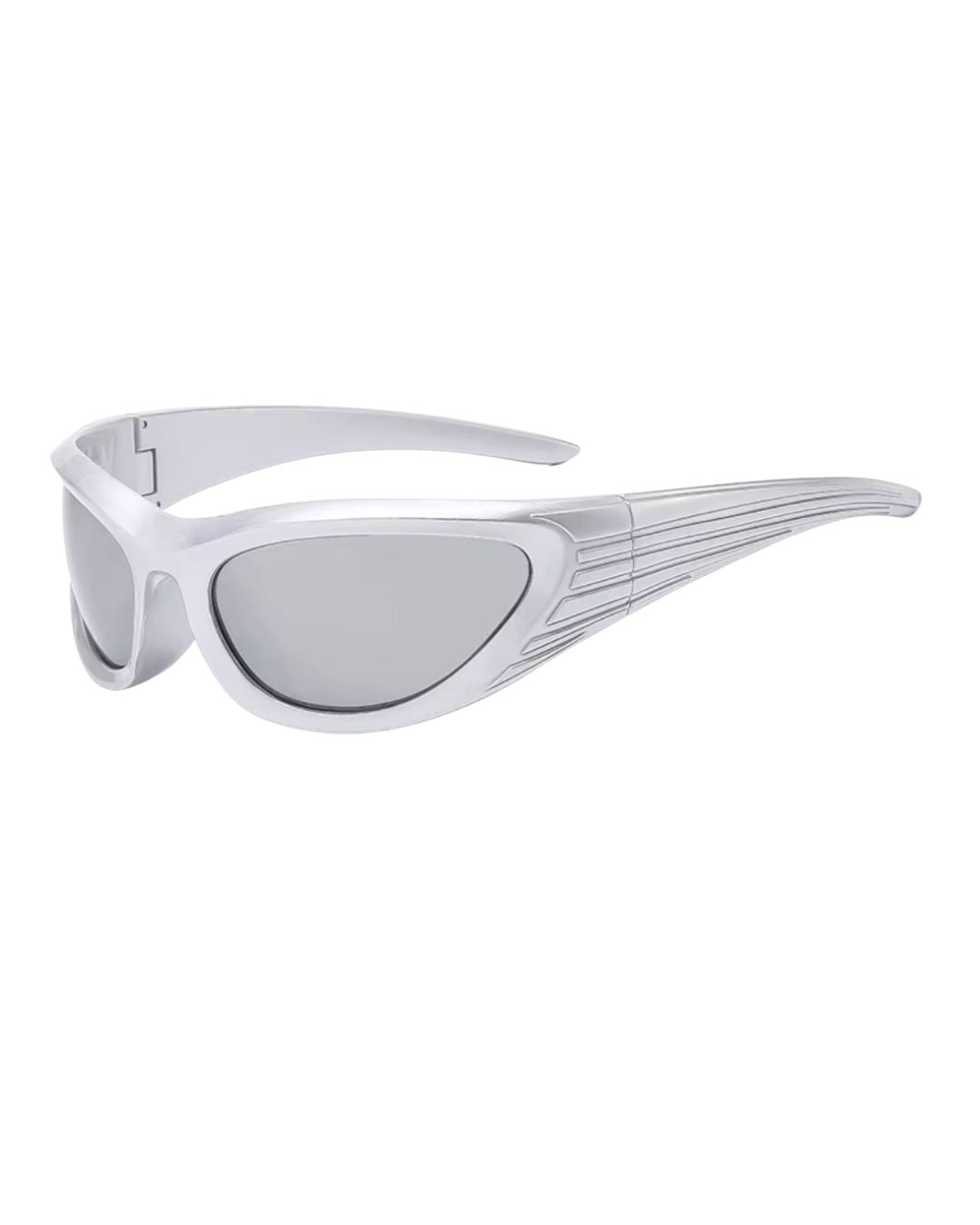 Lunette de vitesse - Galapala G018⎜GALEO - monture argentée - verres argentés - vue de profil