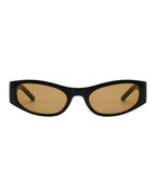 Lunette noir originale - Galapala G020⎜ATMOS - monture noire - verres ambrés - vue de face